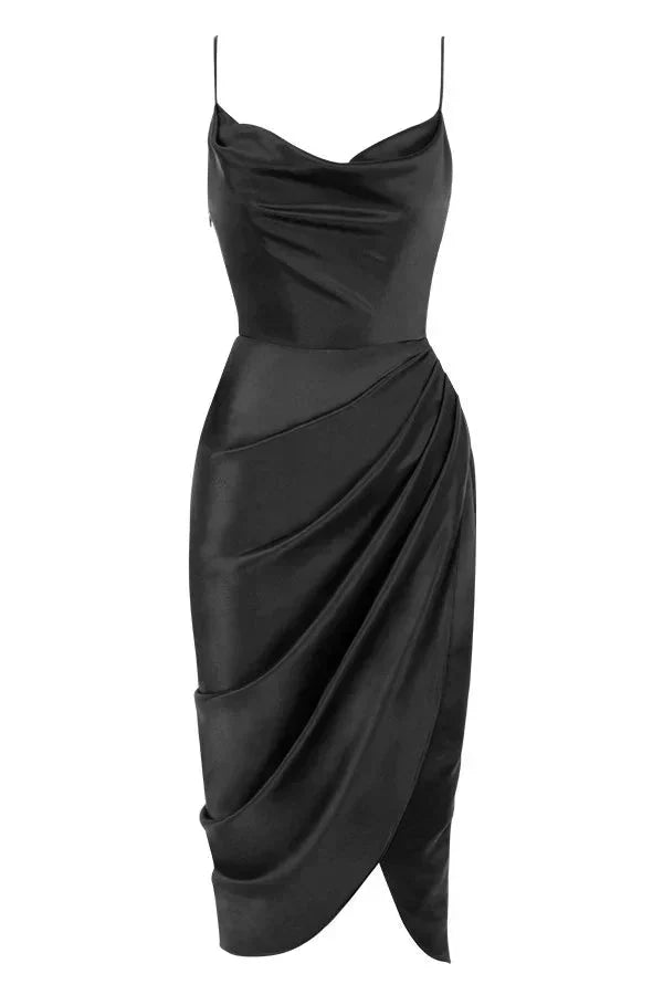Scarlett™ | Luxe Silk Maxi Dress with Corset