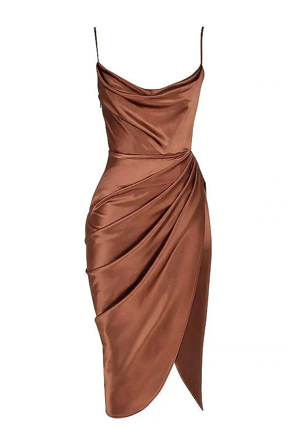 Scarlett™ | Luxe Silk Maxi Dress with Corset