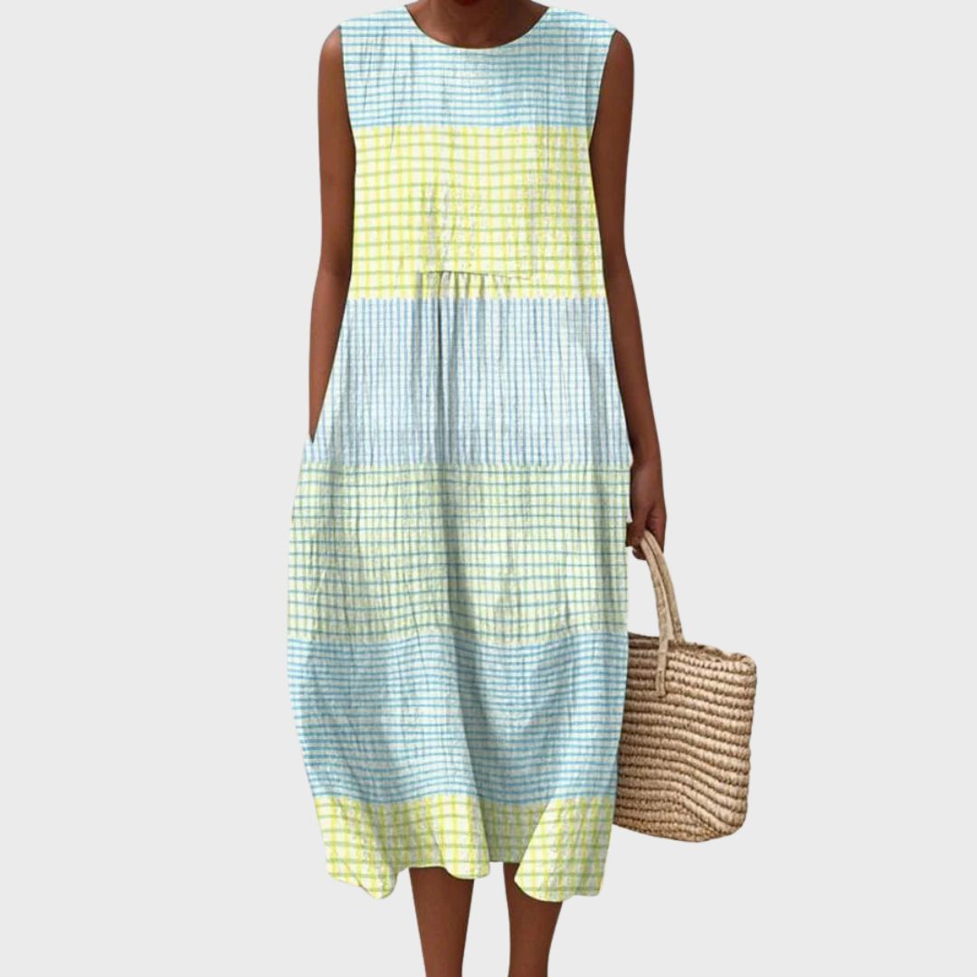 Isla | Summer Dress in Fresh and Relaxed Check
