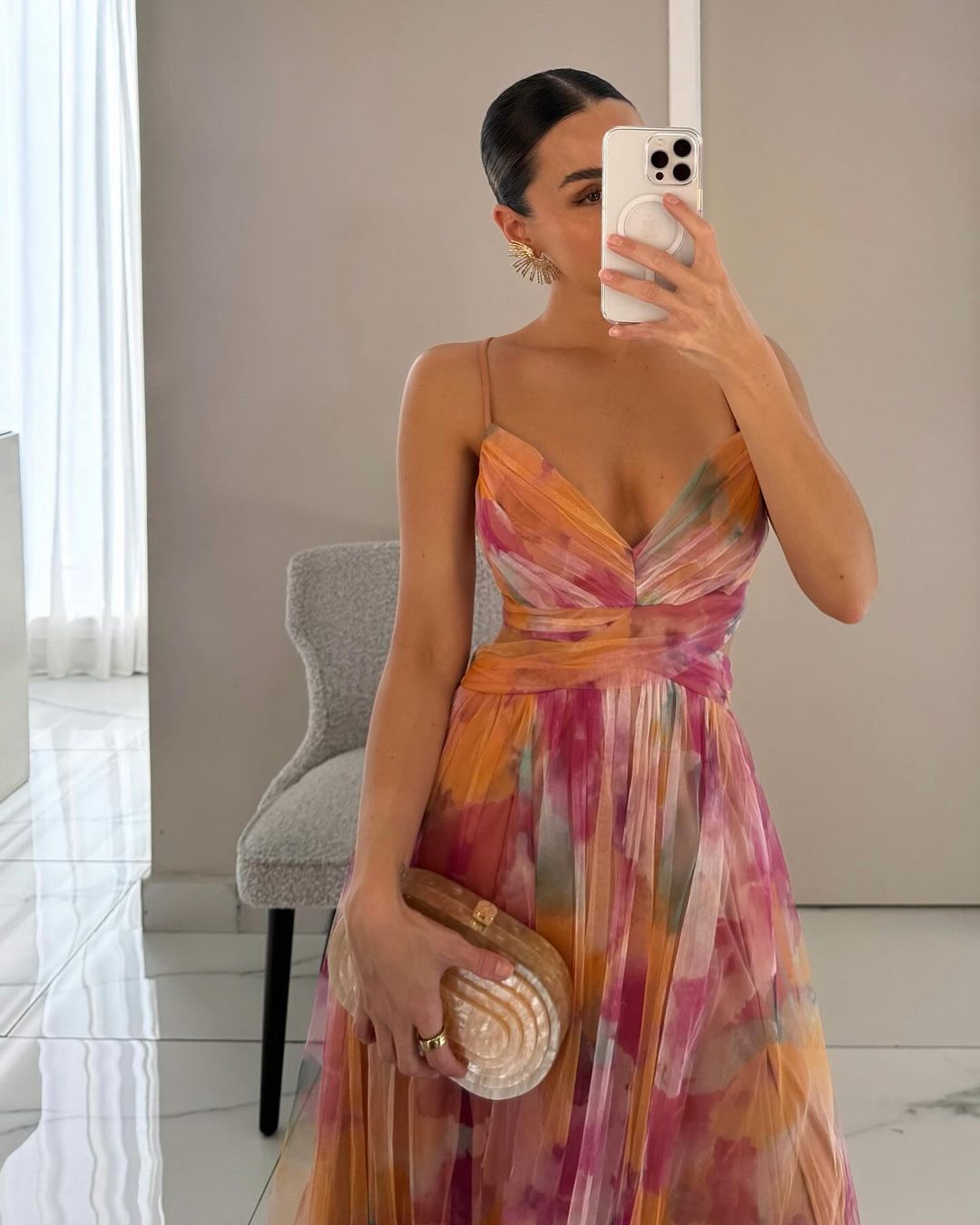 Alina | Elegant Maxi Dress with Flowers