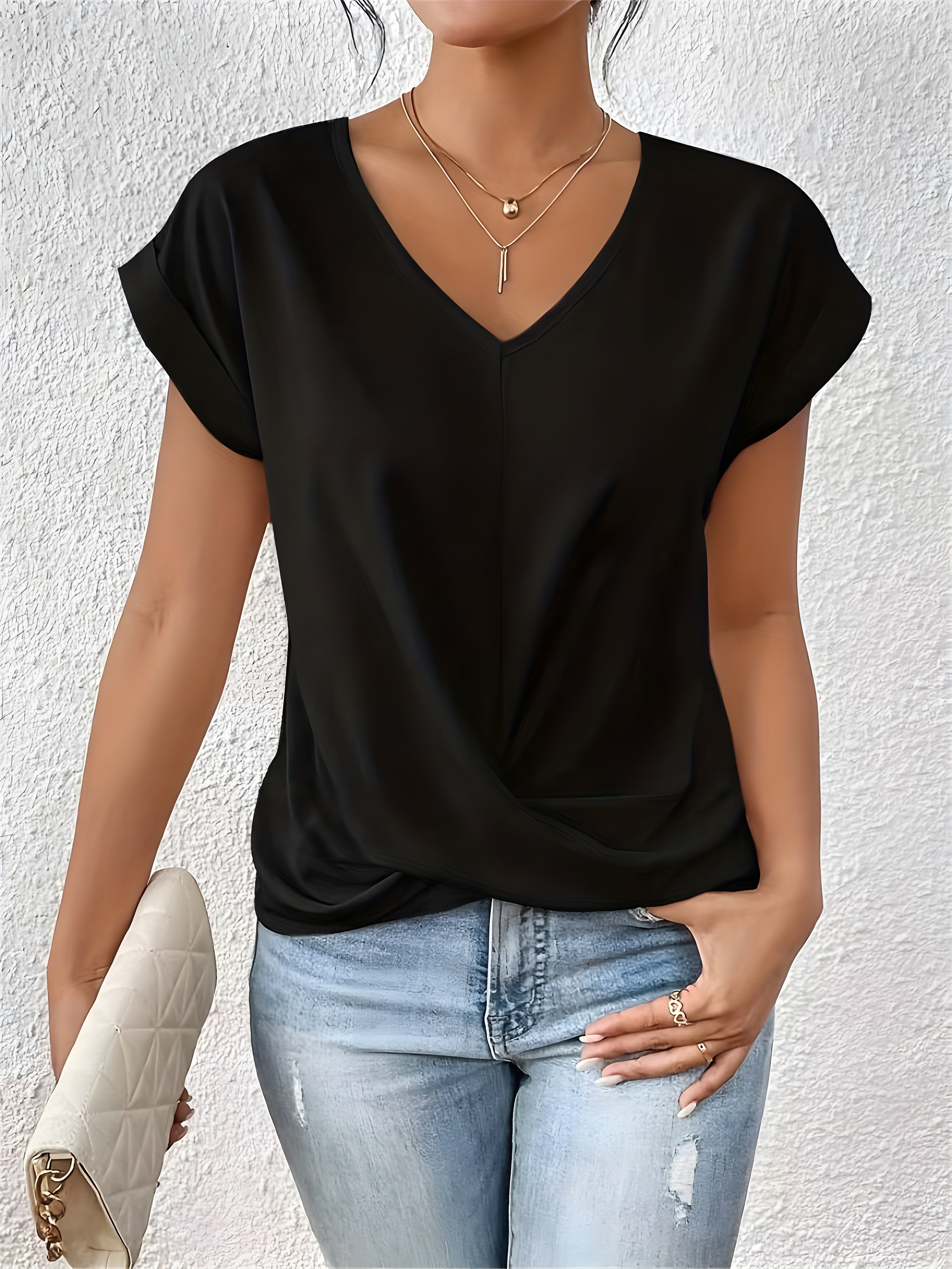 Arianna | Casual Shirt with V-Neck