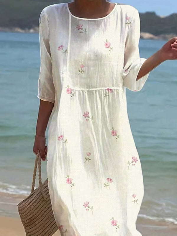Isabelle Fiori | Light Dress with Delicate Floral Print