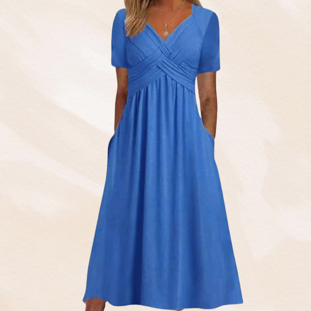 Mirella™ | Stylish V-Neck Dress