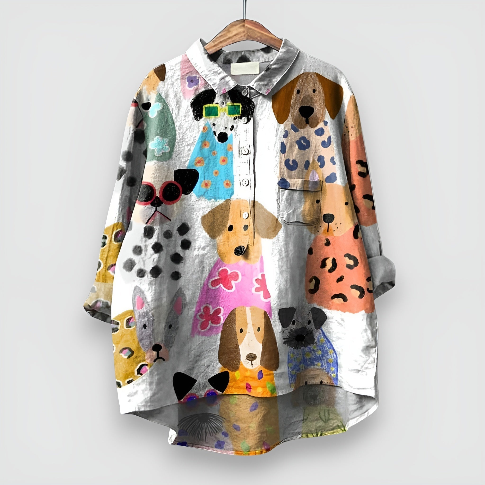 MATILDA | Elegant Women's Shirt with Artistic Print