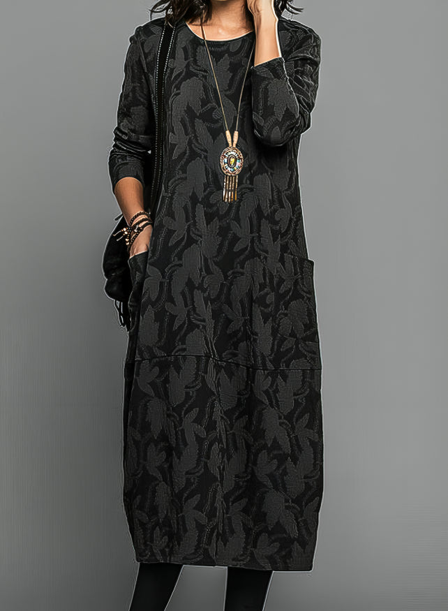 Cassie™ – Casual Round Neck Winter Dress