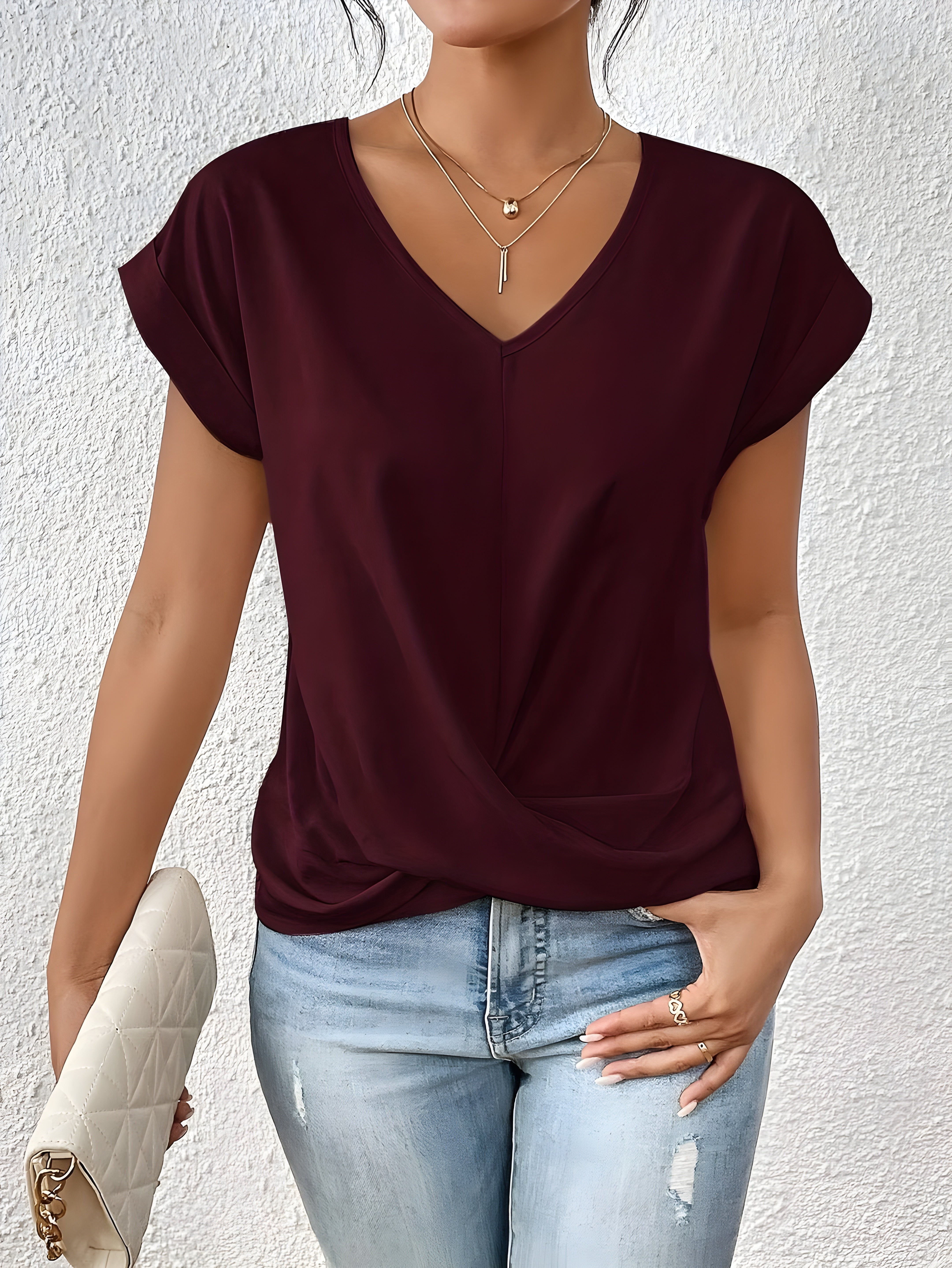 Arianna | Casual Shirt with V-Neck