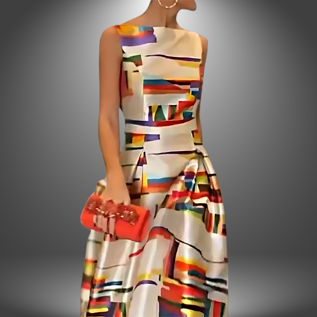 Almina - Long Casual Artisan Dress