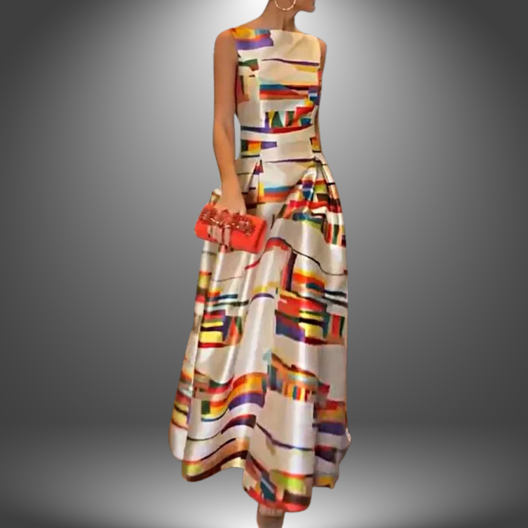 Almina - Long Casual Artisan Dress