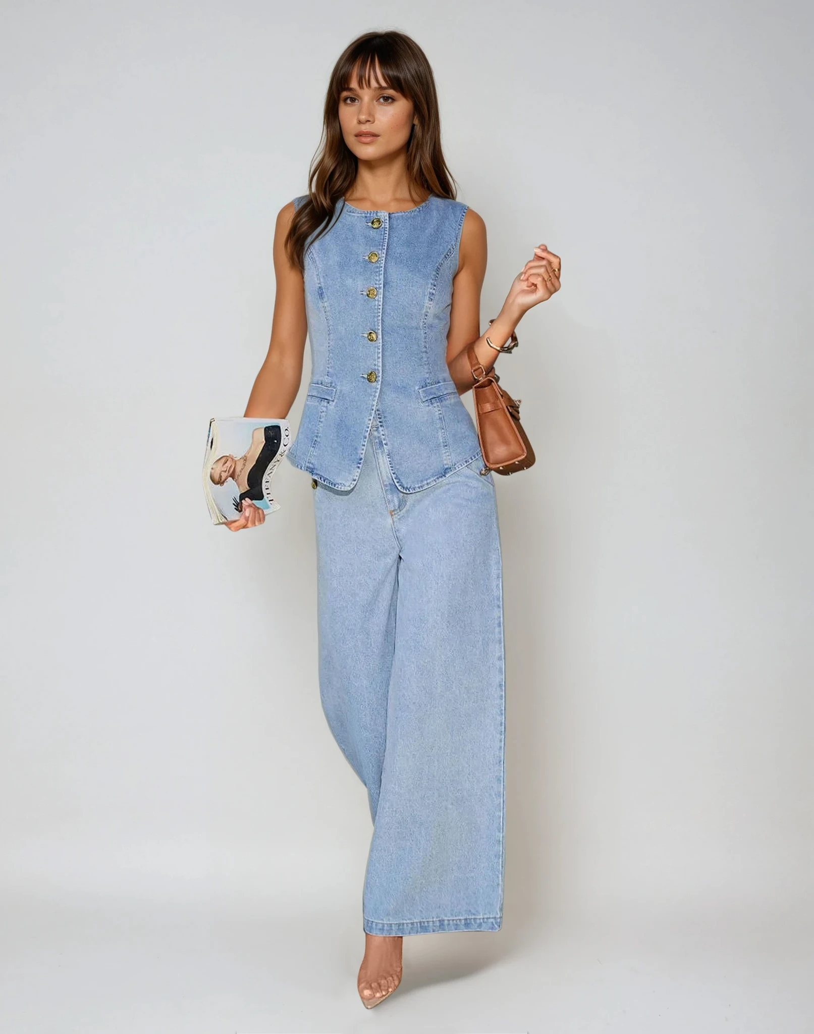 Amelia | Elegant Denim Set