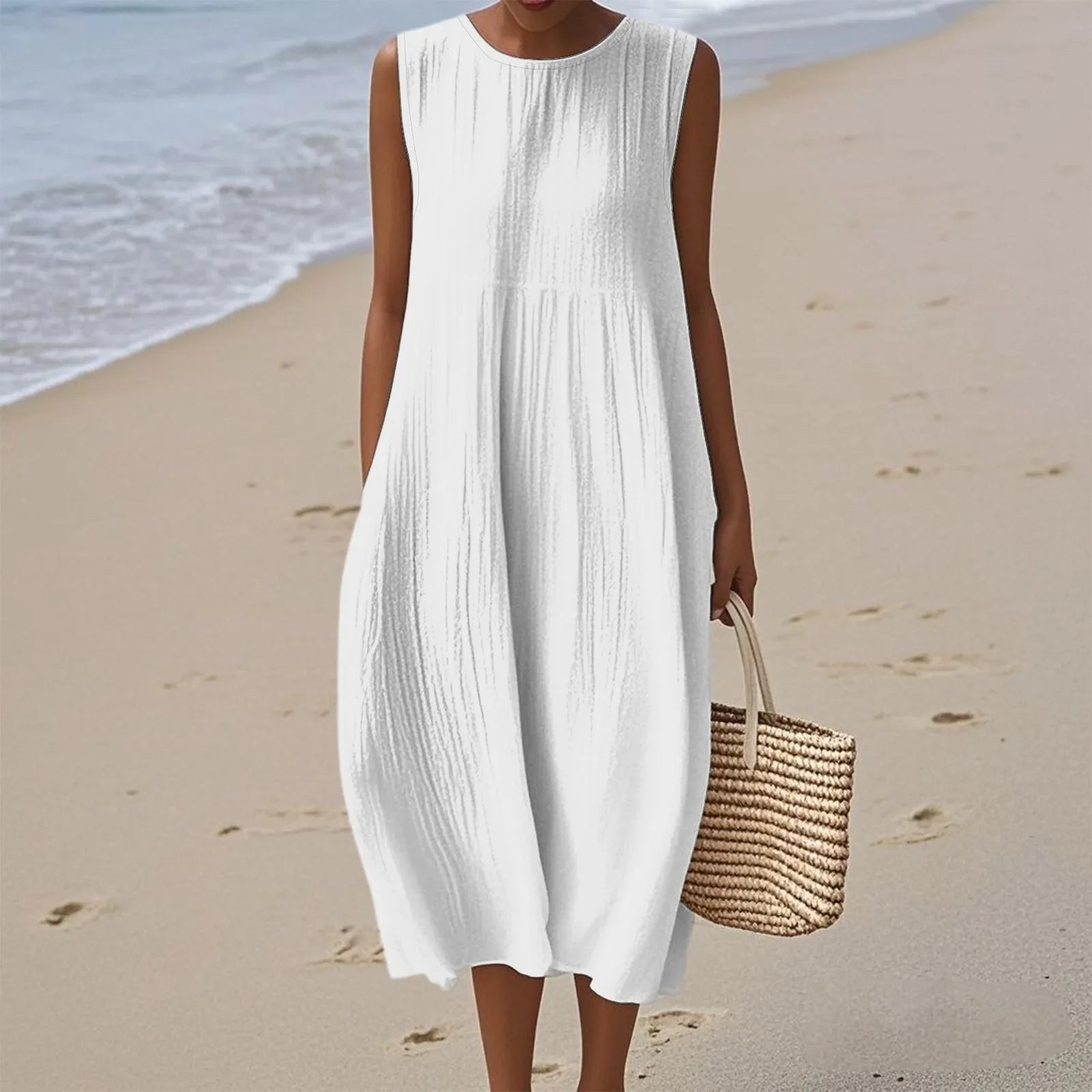 Sienna | Sleeveless Midi Dress for Effortless Summer Style