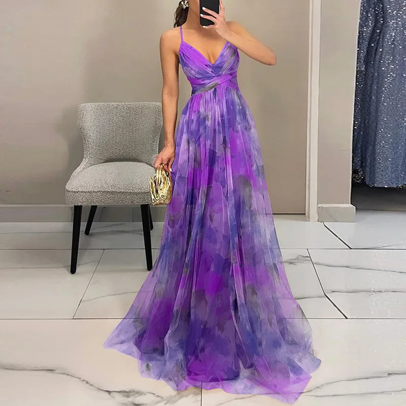 Alina | Elegant Maxi Dress with Flowers