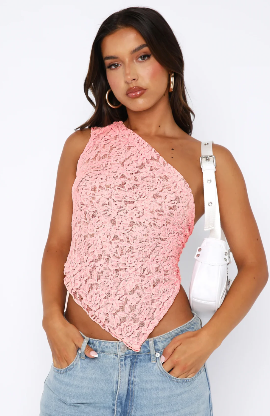 Ariana | Refined Top with Lilac Lace