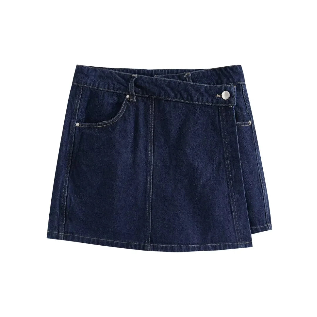 Sofia | Denim Set with Short Skirt