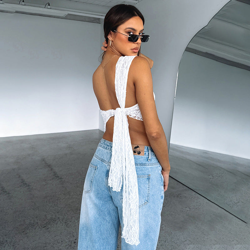Ariana | Refined Top with Lilac Lace