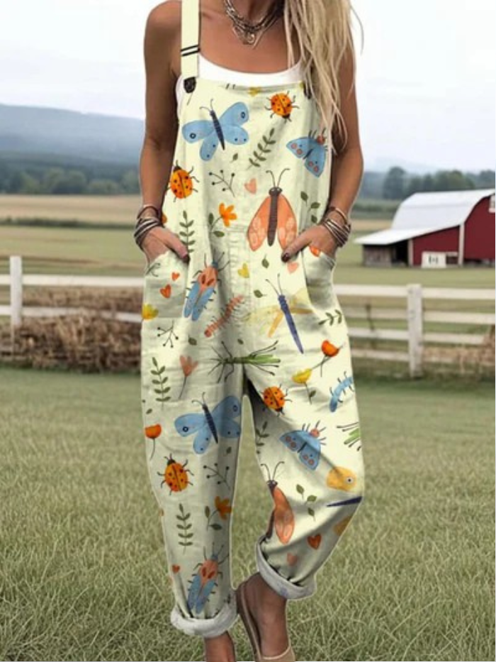 Willa | Garden Wings Dungarees