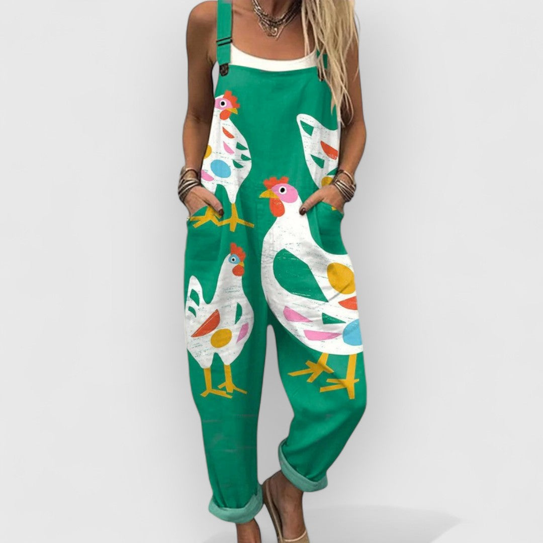 Ésmée | Playful Chicken Dungarees