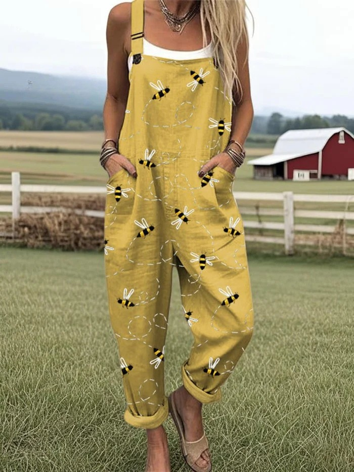 Zerva | Joyful Bees Dungarees