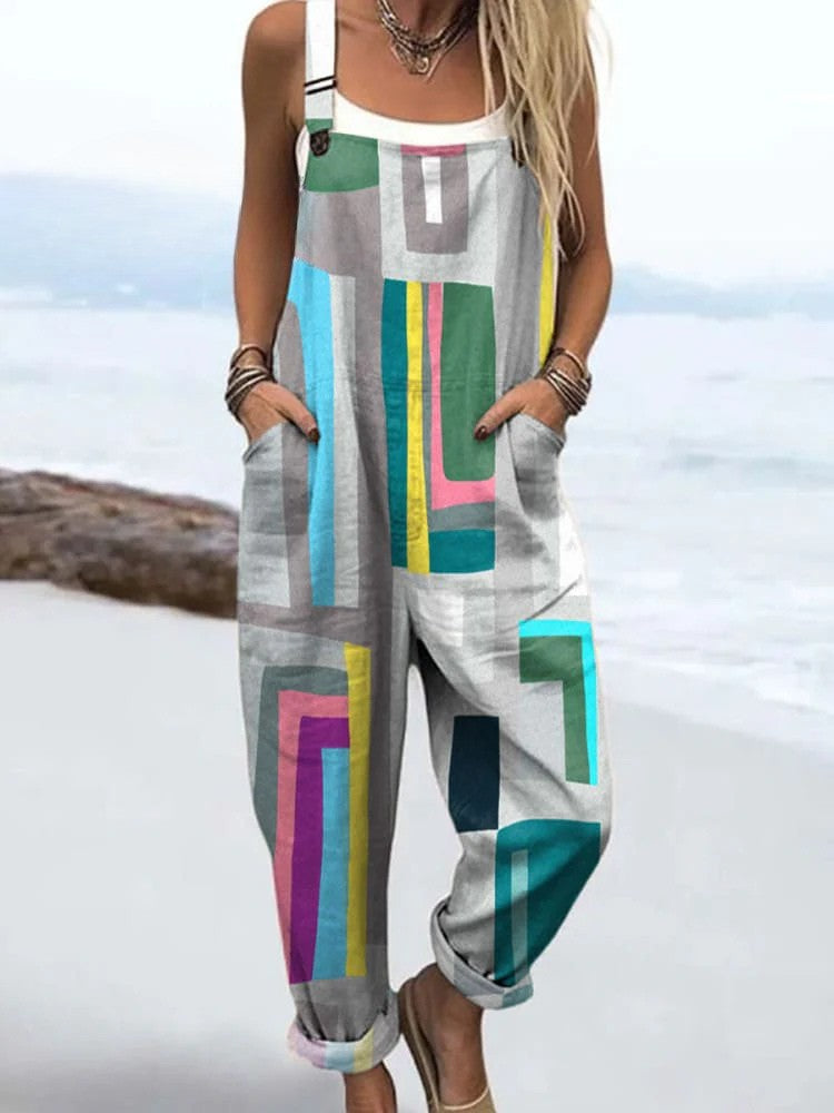 Agnès | Graphic Blocks Dungaree