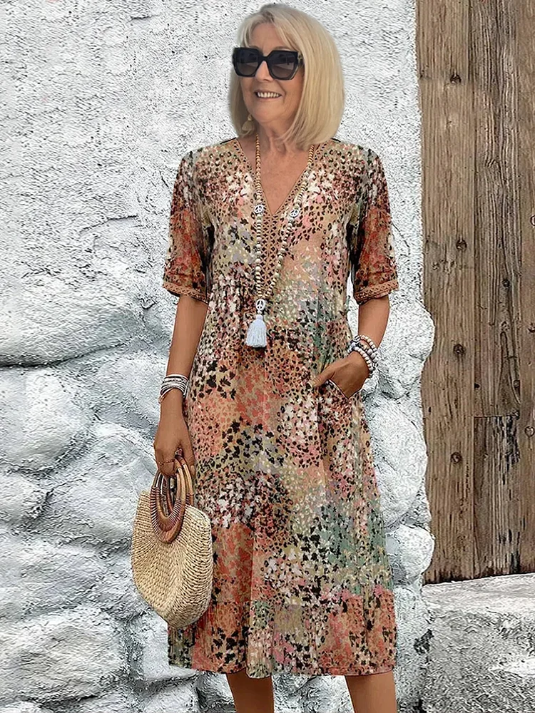 Moon - Stylish Floral Dress