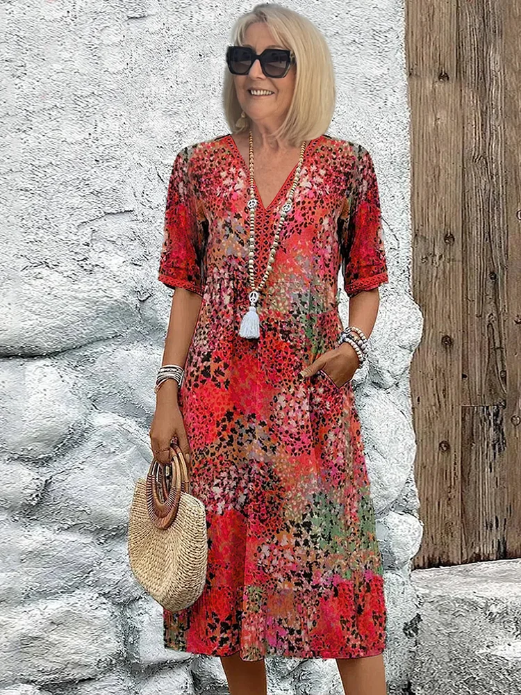Moon - Stylish Floral Dress