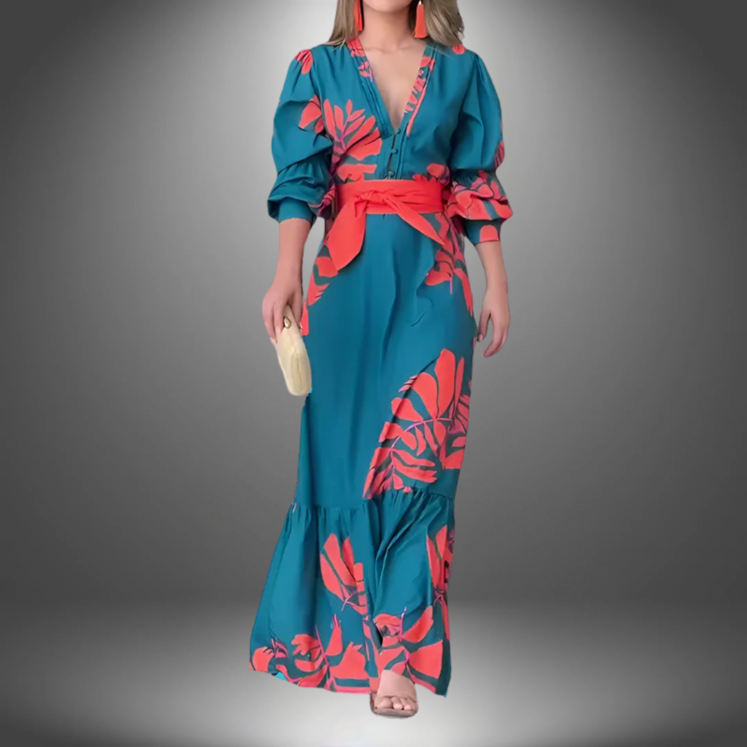 Sarah - Flattering V-Neck Dress