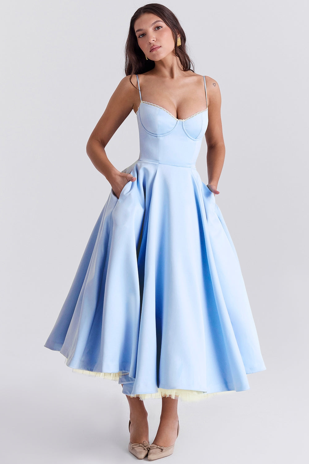 Sophia - Midi Dress with Corset
