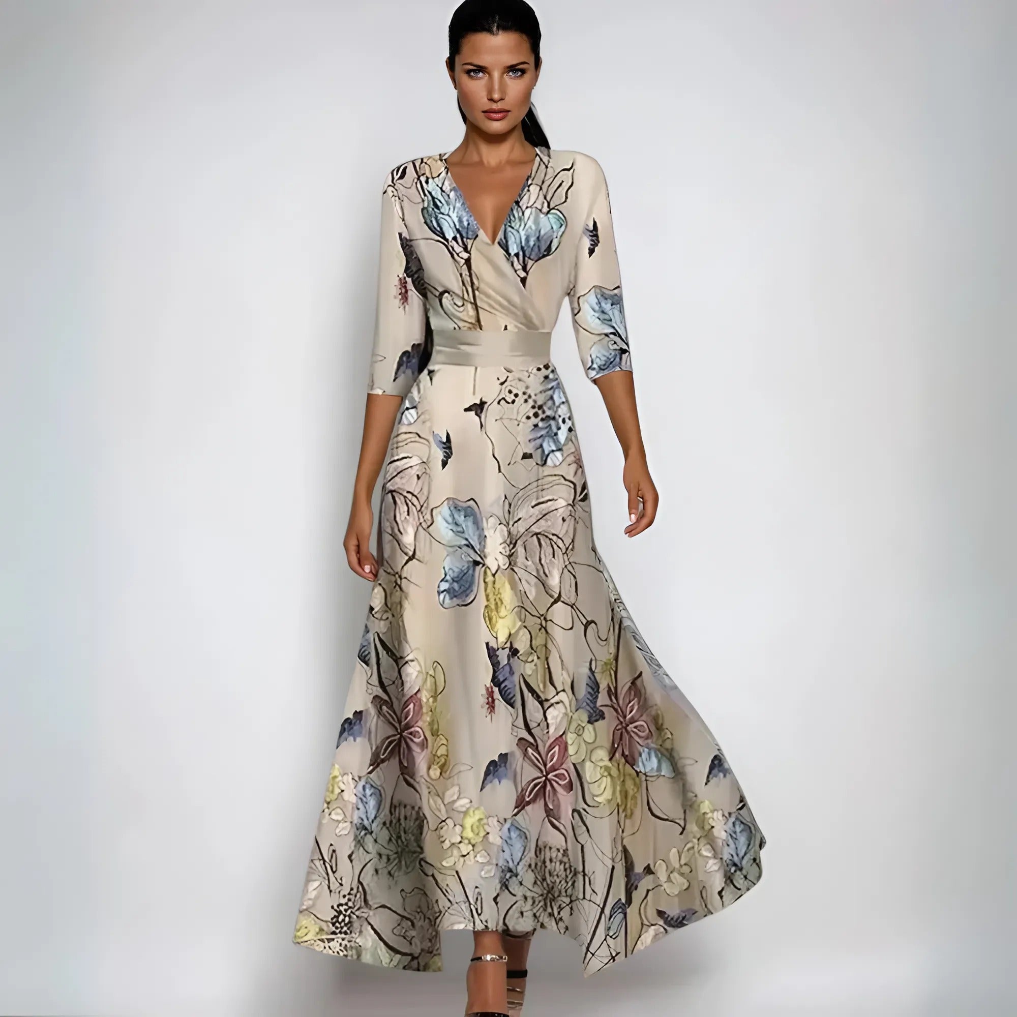 Ludovica | Elegant Floral Maxi Dress